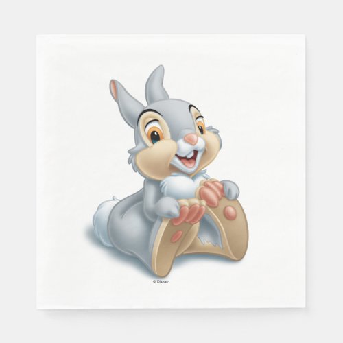 Bambis Thumper Holding His Feet Napkins