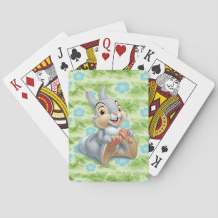 Bambi's Thumper Holding His Feet Playing Cards