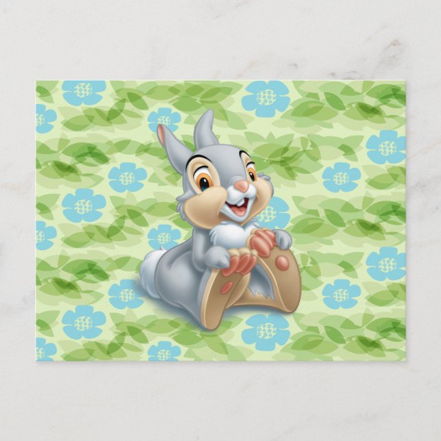 Bambi's Thumper Holding His Feet Postcard (Front)