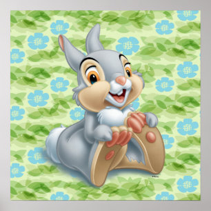 Bambi's Thumper Holding His Feet Poster