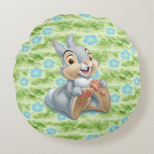 Bambi's Thumper Holding His Feet Round Pillow