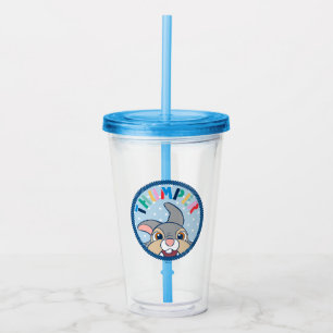 Bambi's Thumper Polka Dot Badge Acrylic Tumbler