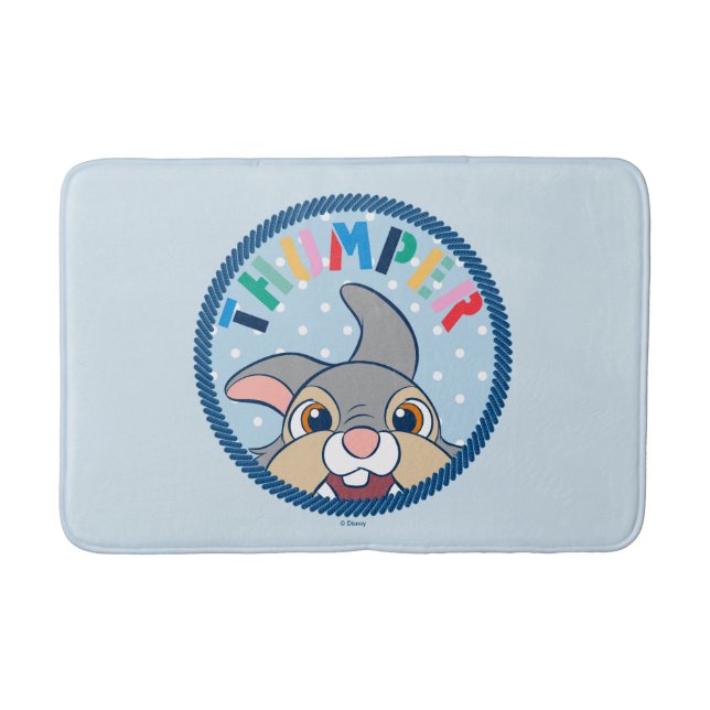 Bambi's Thumper Polka Dot Badge Bath Mat (Front)