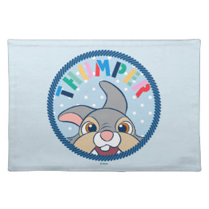Bambi's Thumper Polka Dot Badge Cloth Placemat