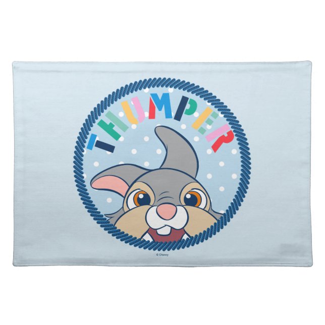 Bambi's Thumper Polka Dot Badge Cloth Placemat (Front)