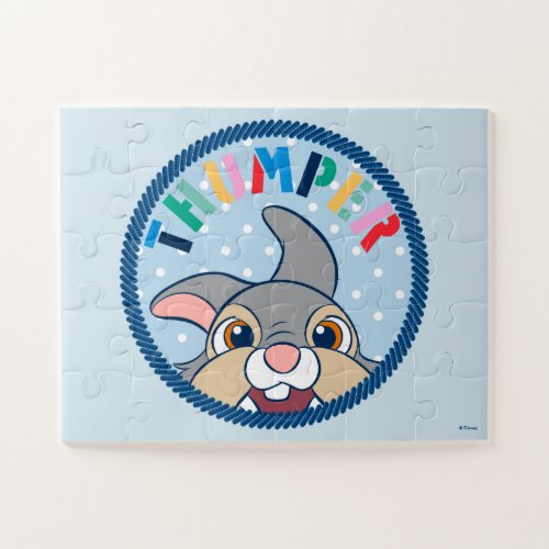 Bambis Thumper Polka Dot Badge Jigsaw Puzzle