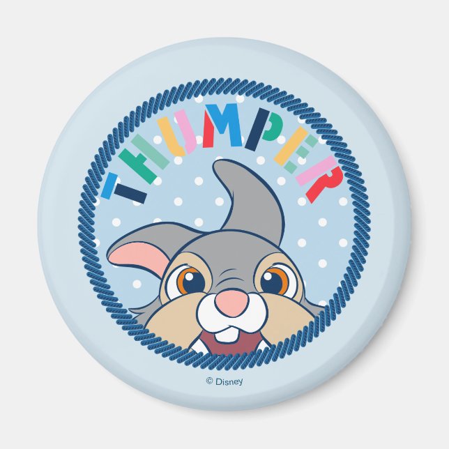 Bambi's Thumper Polka Dot Badge Magnet (Front)