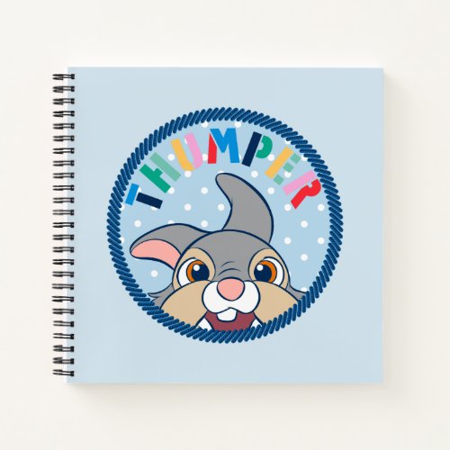 Bambis Thumper Polka Dot Badge Notebook