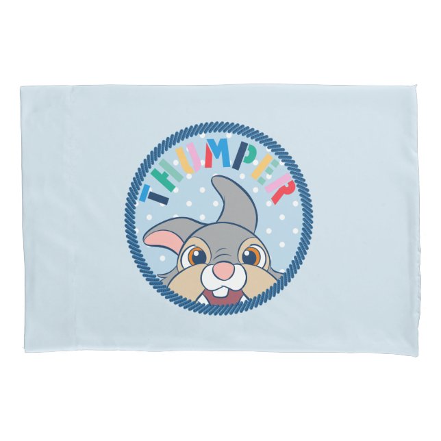 Bambi's Thumper Polka Dot Badge Pillow Case (Front)