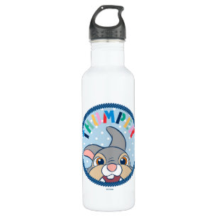 Bambi's Thumper Polka Dot Badge Stainless Steel Water Bottle