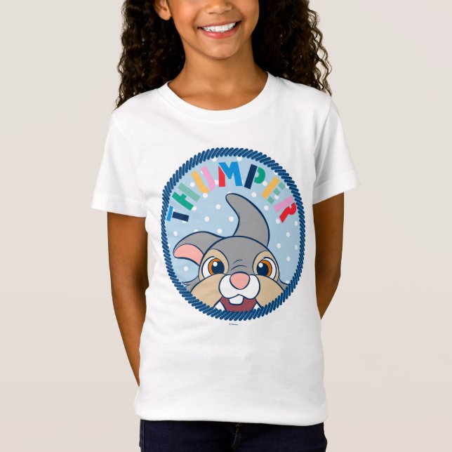 Bambi's Thumper Polka Dot Badge T-Shirt (Front)