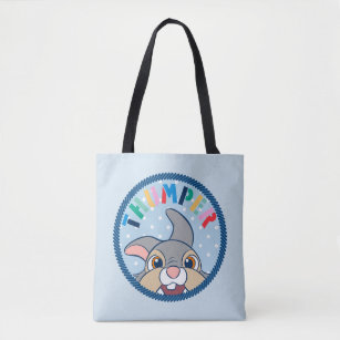 Bambi's Thumper Polka Dot Badge Tote Bag