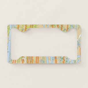 Bamboo 2 license plate frame