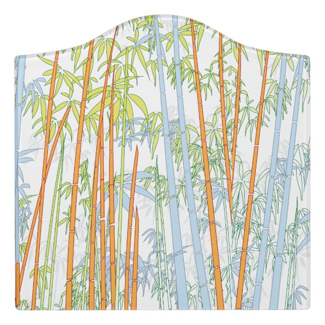 Bamboo 3 door sign (Large Crest Front)