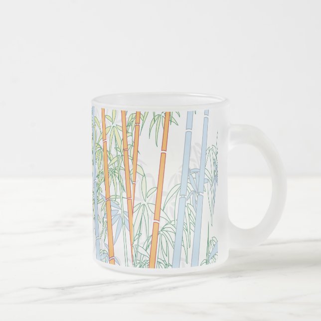 Bamboo 3 frosted glass coffee mug (Right)