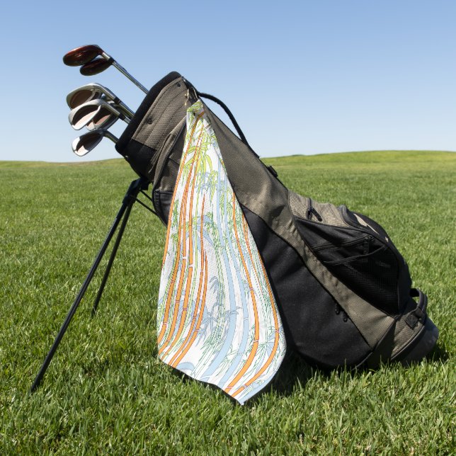 Bamboo 3 golf towel (Green)