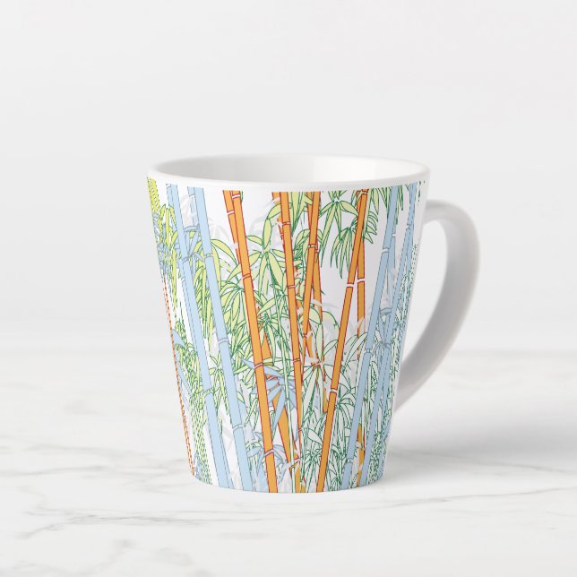 Bamboo 3 latte mug (Right Angle)