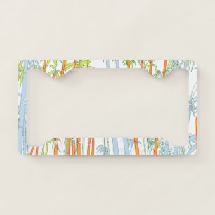 Bamboo 3 license plate frame