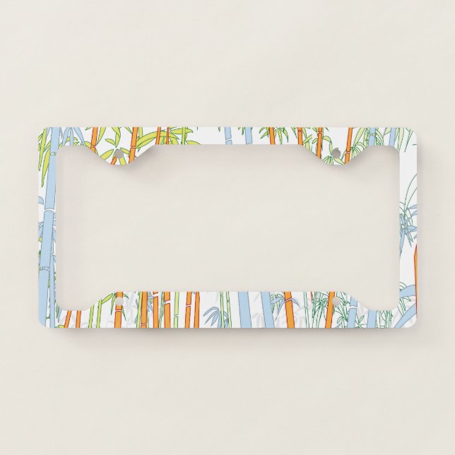 Bamboo 3 license plate frame (Front)