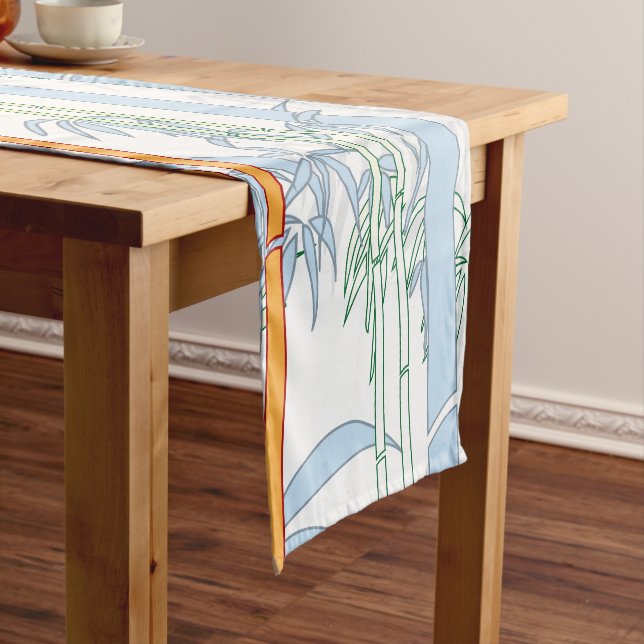 Bamboo 3 short table runner (In Situ)