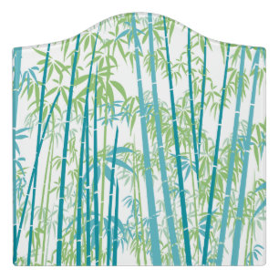 Bamboo 6 door sign