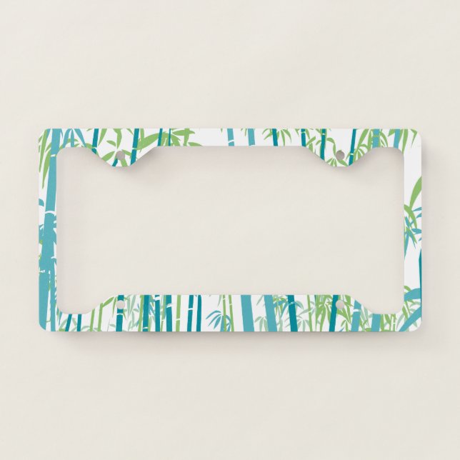 Bamboo 6 license plate frame (Front)