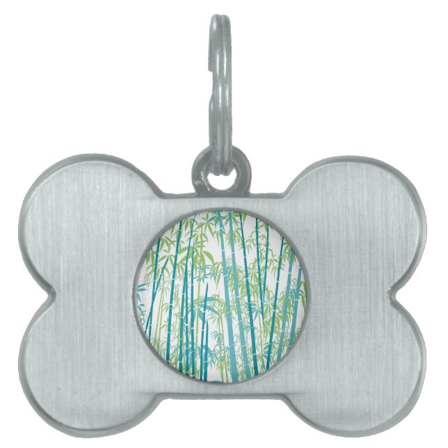 Bamboo 6 pet ID tag (Front)