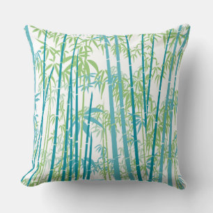 Bamboo 6 throw pillow