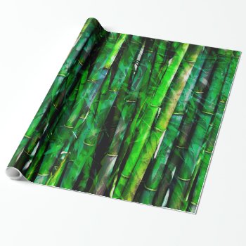 Bamboo 9a Wrapping Paper by Ronspassionfordesign at Zazzle