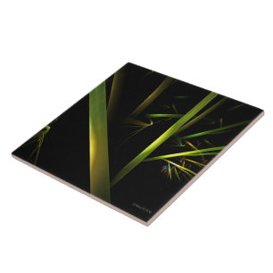 Bamboo Abstract Ceramic Tile