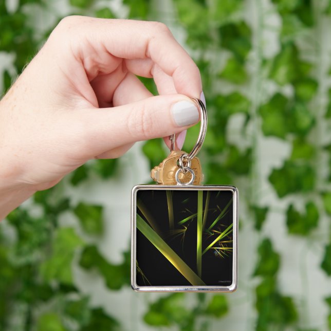 Bamboo Abstract Keychain (Hand)