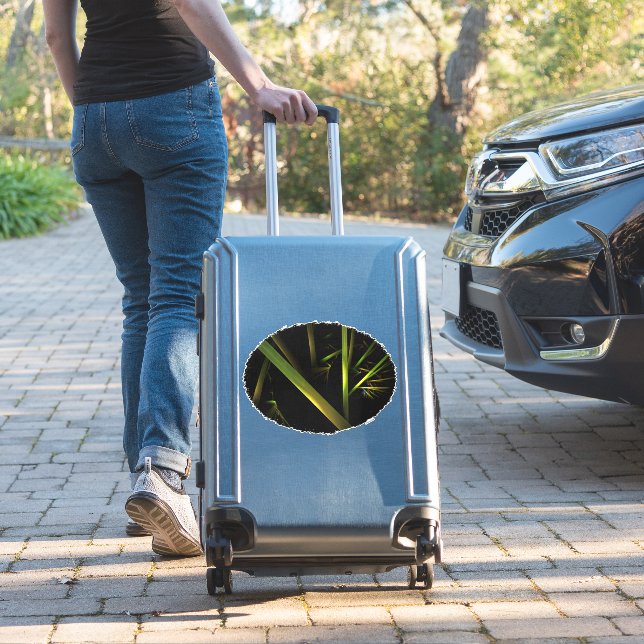 Bamboo Abstract Sticker (Suitcase Insitu)