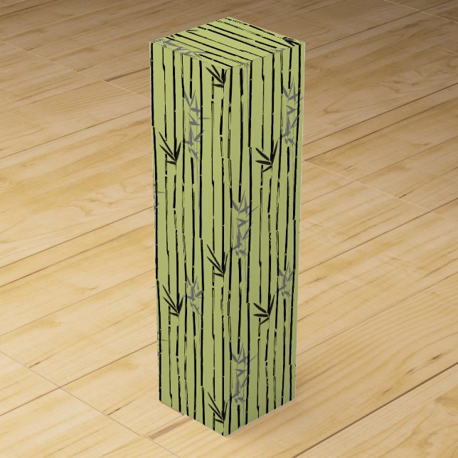 Bamboo Abstract Wine Box (Front)