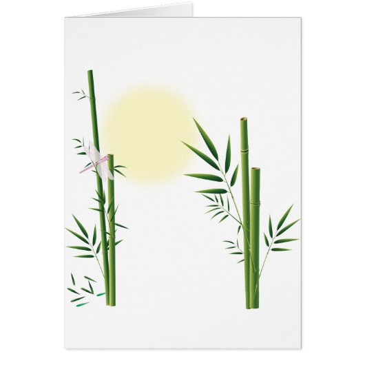 Bamboo and Dragonfly Cards (Front)