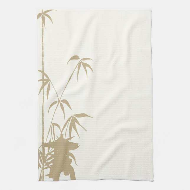 Bamboo and Japanese Lantern Towel (Vertical)