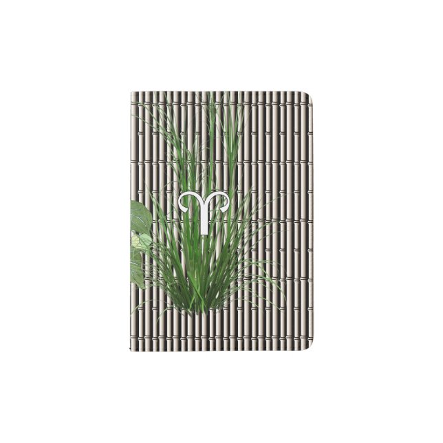 Bamboo and Lily Aries Passport Holder (Front)