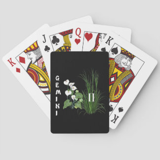 Bamboo and Lily Gemini Poker Cards