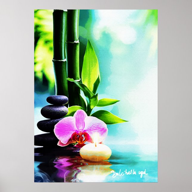 Bamboo and Orchid Poster (Front)