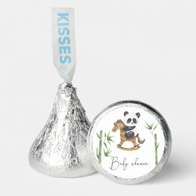 Bamboo and Panda Bear baby shower Hershey®'s Kisses® (Front)