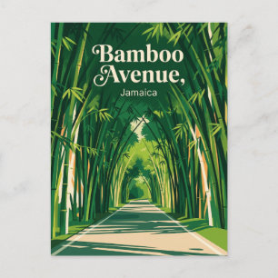 Bamboo Avenue Jamaica Postcard