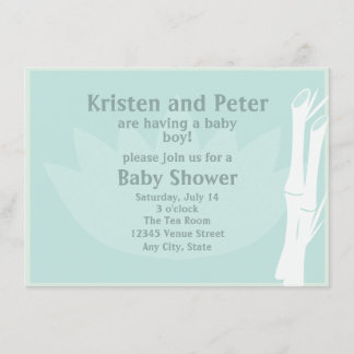 Bamboo Baby Shower Invitation