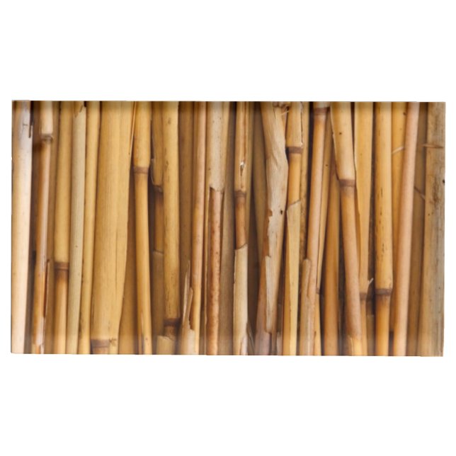 Bamboo Background Table Card Holder (Front)