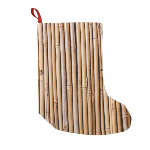 Bamboo barrier screen fence small christmas stocking