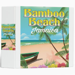 Bamboo Beach Jamaica 3 Ring Binder
