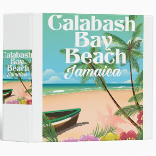 Bamboo Beach Jamaica 3 Ring Binder