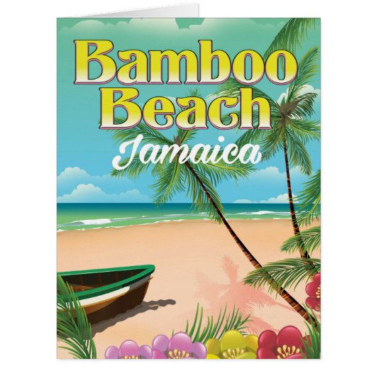 Bamboo Beach Jamaica Cards (Front)