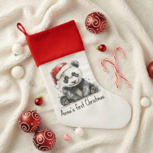 Bamboo Bear's First Christmas, custom Christmas Stocking
