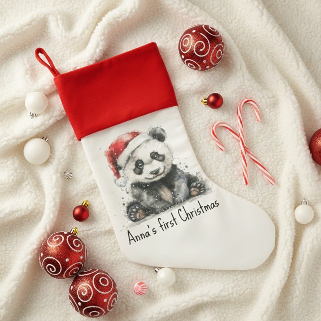 Bamboo Bear's First Christmas, custom Christmas Stocking (Creator Uploaded)