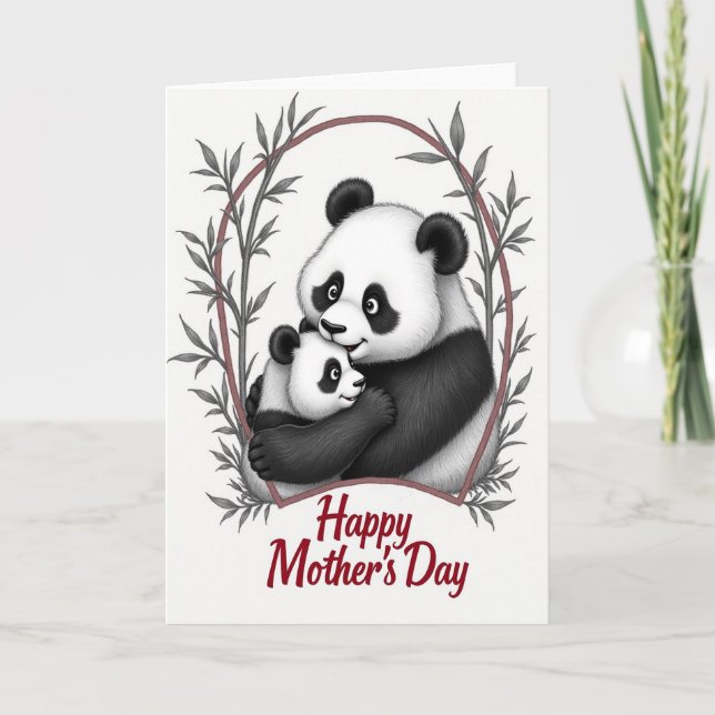 Bamboo Bears Mothers Day Card (Front)