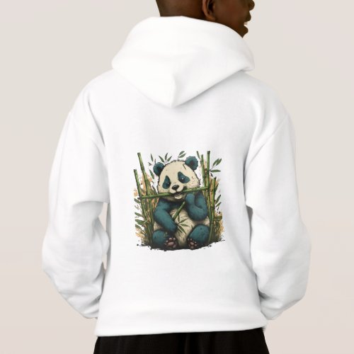 Bamboo Bites Kids Panda Pullover Hoodie